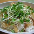 ピンクのたまご's cooksnap of when they made 簡単にできるかいわれ丼☆.