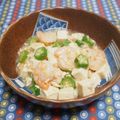 バカリャウ's cooksnap of when they made えびとオクラの塩麻婆豆腐.