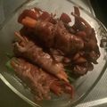 マイメロまきこ's cooksnap of when they made タレがうまい♡おくらと人参の豚バラ肉巻き.