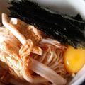 カクヨ's cooksnap of when they made かまたまサッポロ一番　韓国風ごまキムチ.