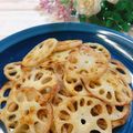 オウジリリノエ's cooksnap of when they made レンコンカレーチップス.