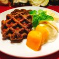 ✽チョコⅠＨ✽'s cooksnap of when they made ～お家カフェ～カフェ風なワッフル盛り付け.