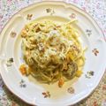 ブランディ's cooksnap of when they made 賄いパスタ♪カルボナーラ風♡.