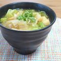 Yukiまむ's cooksnap of when they made 薄切り大根とキャベツの味噌汁.