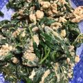 ちゃぎー's cooksnap of when they made モロヘイヤと玉子の炒め物.