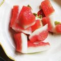 307号室's cooksnap of when they made 子どももポリポリ★スイカの皮の浅漬け.