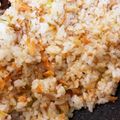 mikimoon's cooksnap of when they made シャケチャーハン.