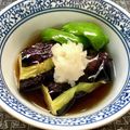 お料理ニャロメ's cooksnap of when they made 茄子とオクラの麺つゆ下ろしびたし.