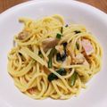 tsukimi3's cooksnap of when they made あさりの酒蒸しでボンゴレ風？簡単パスタ.