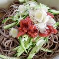 哲美☆'s cooksnap of when they made さっぱりツルツル♡梅そば.