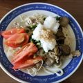 クック7LLR7Z☆'s cooksnap of when they made カリカリ豚とナスのおろしそうめん.