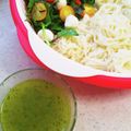 美味礼讚's cooksnap of when they made バジルペースと麺つゆのバジルそうめん.
