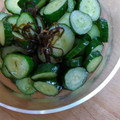 クックA43O70☆'s cooksnap of when they made きゅうりの漬物.