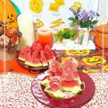 sakuraロゼット's cooksnap of when they made スイカと生ハム♪.