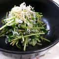 ♡こもれび♡'s cooksnap of when they made 豆苗ときゅうりのごま油和え.