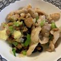 heromie's cooksnap of when they made 人気メニュー！納豆とチーズのネギ塩ポーク.