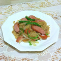 KBBキッチン☆'s cooksnap of when they made 【お弁当】えのきとウインナーの中華炒め.