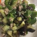 hakomiyako's cooksnap of when they made レンジで簡単☆茄子とピーマンの塩そぼろ煮.