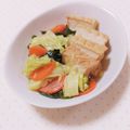 まあまま☆0403's cooksnap of when they made 厚揚げとキャベツ・わかめの生姜煮♪.