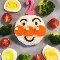 ちえ太郎5's cooksnap of when they made ｱﾝﾊﾟﾝﾏﾝ2歳の誕生日ﾌﾟﾚｰﾄ.