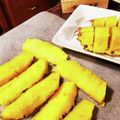 ダッフィーニーうに's cooksnap of when they made パイナップル切り方☆冷凍パインスティック.