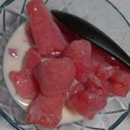 よぉぎゅると's cooksnap of when they made かけるだけ。冷凍スイカ豆乳。.