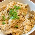 ばたみそーぱん☆'s cooksnap of when they made わさび風味！鮭と佃煮の炊き込みご飯.