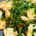きむむ☆'s cooksnap of when they made 簡単♪鶏むね肉と豆苗のにんにく炒め.