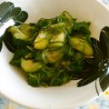 バウンド's cooksnap of when they made モロヘイヤ・きゅうりの酢の物♪.
