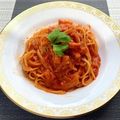 FGO☆'s cooksnap of when they made トマトジュースで簡単！美味しいパスタ.