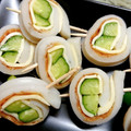 ☆クッキングパンダ☆'s cooksnap of when they made 緑と黄色のちくわまき.