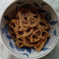 クリームコロッケ☆'s cooksnap of when they made めんつゆで簡単☆蓮根のきんぴら.