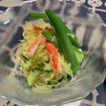 ともとも食堂's cooksnap of when they made 金糸うり(素麺カボチャ）胡麻和え.