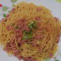 とみぃ11's cooksnap of when they made 簡単！スパムを使った男の和風スパゲティー.
