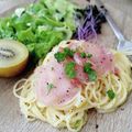 ＊ゆうこぽよよ＊'s cooksnap of when they made 塩レモンクリームパスタ.