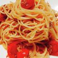 あおいりん's cooksnap of when they made ミニトマトとツナの簡単冷製パスタ.