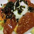 67luna's cooksnap of when they made 漬けるだけ♡マグロとアボカドのユッケ丼♡.