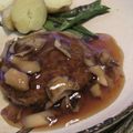 cobo♪'s cooksnap of when they made 豆腐入り♪和風ハンバーグ☆きのこあんかけ.