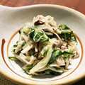 mooooo★'s cooksnap of when they made 簡単スグ♪ 水菜とえのきの塩昆布サラダ.