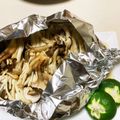 さめぽよ's cooksnap of when they made 豚しゃぶ肉ときのこのホイル焼き♪すだちで.