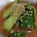 緑の人魚's cooksnap of when they made キムチの素deピリ辛キュウリ.