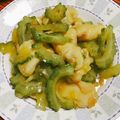 seka854's cooksnap of when they made 鶏とゴーヤの甘酢炒め.