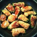 tomocyos's cooksnap of when they made おからパウダー糖質オフ！ピーマンの肉詰め.
