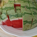 カクヨ's cooksnap of when they made 手も口も汚れない！簡単スイカの切り方♪.