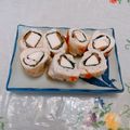 ともえcook's cooksnap of when they made ささみで♪山芋と梅と海苔巻き巻き焼き～☆.