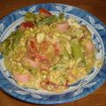 cookﾀｶ's cooksnap of when they made アスパラと卵とトマトの彩色ﾏﾖ炒め.