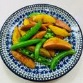あっこ姉's cooksnap of when they made じゃが芋スナップえんどうのスパイシー炒め.