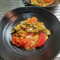 美らはいび's cooksnap of when they made トマトとゴーヤの沖縄卵とじ.