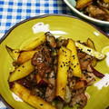 ととろ＆めい's cooksnap of when they made さつまいも・ごぼう・豚こま肉の甘辛炒め♪.