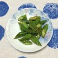 おはなすき's cooksnap of when they made 簡単　オクラのカレー粉チーズ炒め.